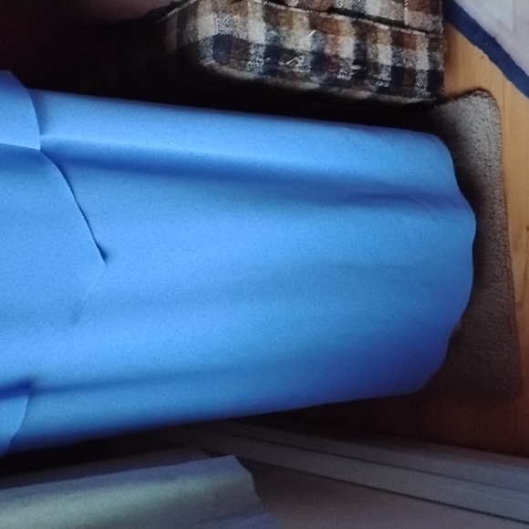 URSULA OF SWITZERLAND Women's Elegant Periwinkle Long Dress and Jacket Set - Picture 9 of 11